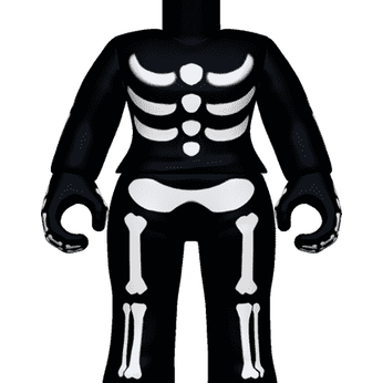 Body - FL - NS - Skeleton Costume, Image 1